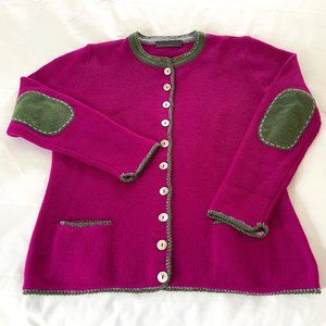 Pierreclaire 100% Cashmere Cardigan Sweater Jacket MADE in Germany SZ M (8-10)